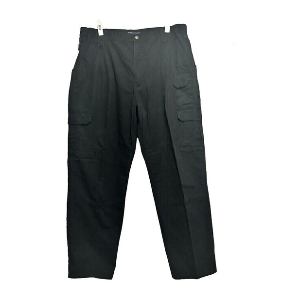 5.11 Tactical Series Womens 42 Black Relaxed Fit Straight Leg Cargo Pants 74251 - Picture 1 of 7